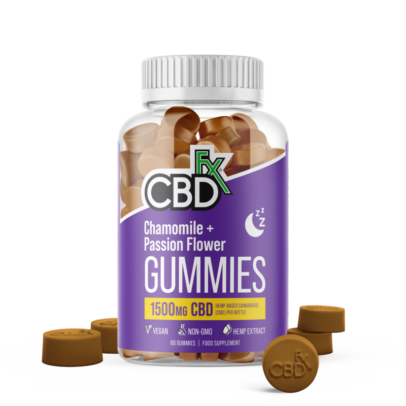 products cbdfx UK photo render gummies melatonin bottle mg