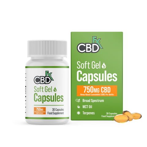 cbdfx uk soft gel capsules mg x